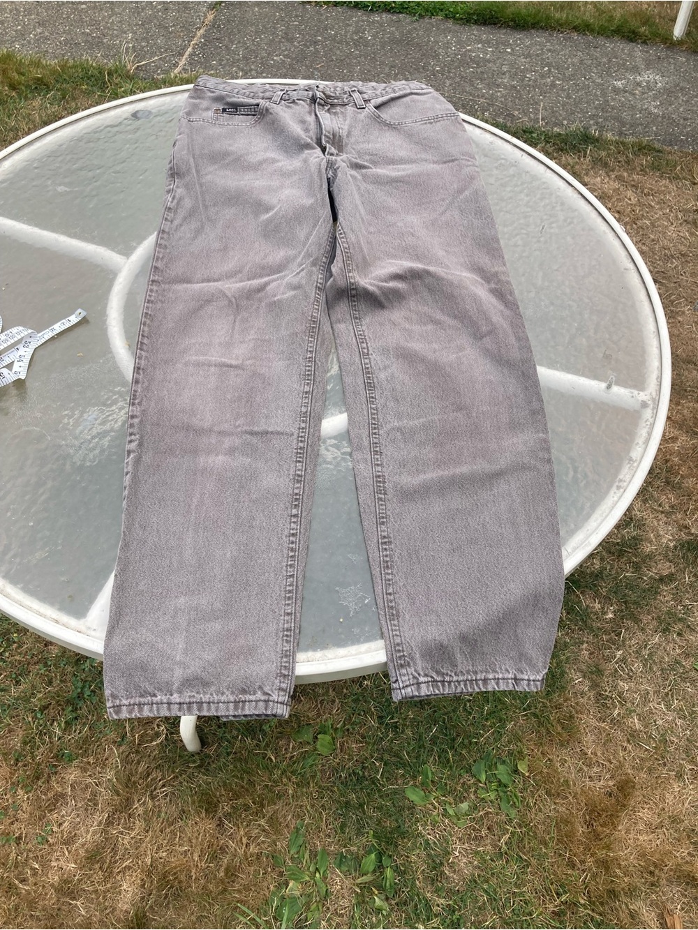 Lee Men's Slim Jeans in Light Gray Wash